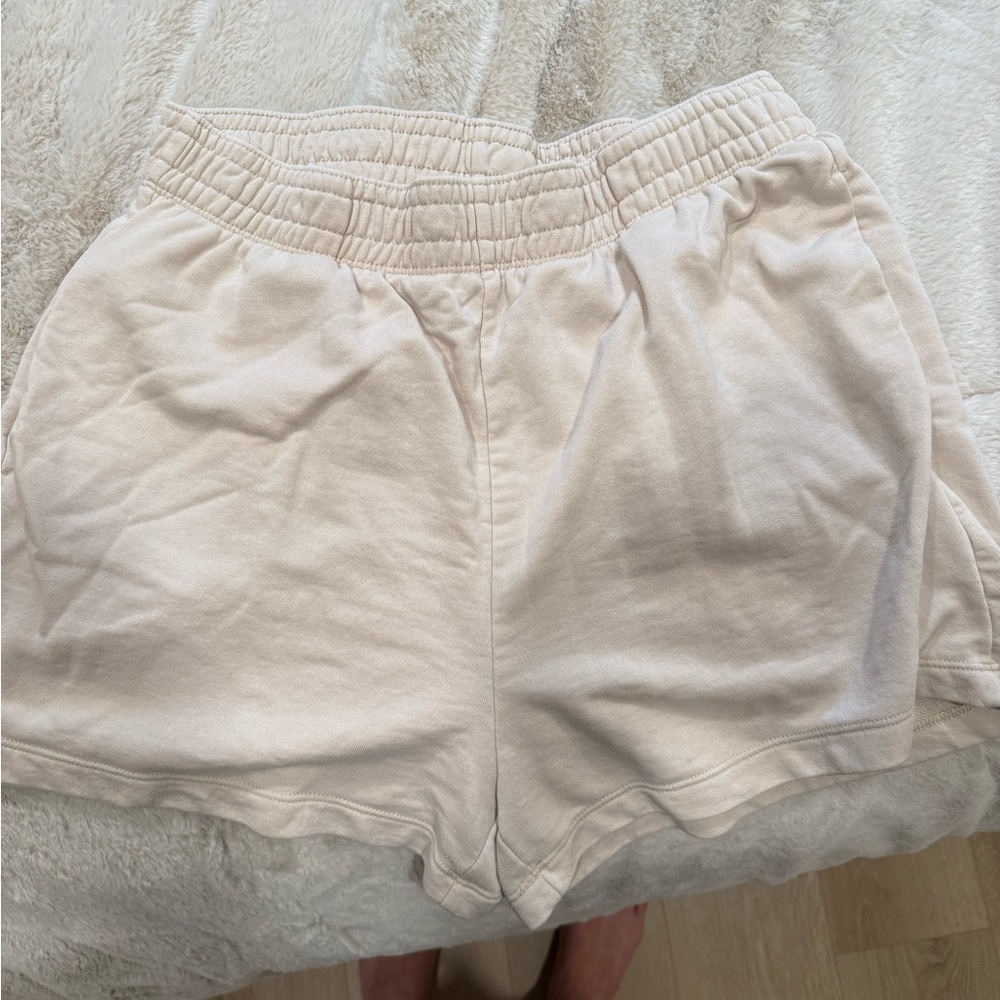 H&M Women's Soft Cream Athletic Shorts